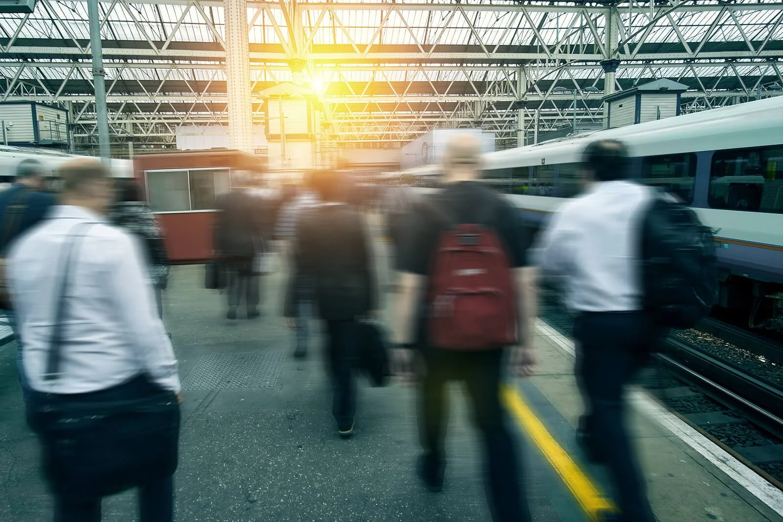 Image of rush hour at a train station. You can learn to slow down with anxiety therapy online in Utah. While it can seem hard at first an online therapist will help. Call today to learn about our online therapy in Utah. Read on. 84098 | 84004
